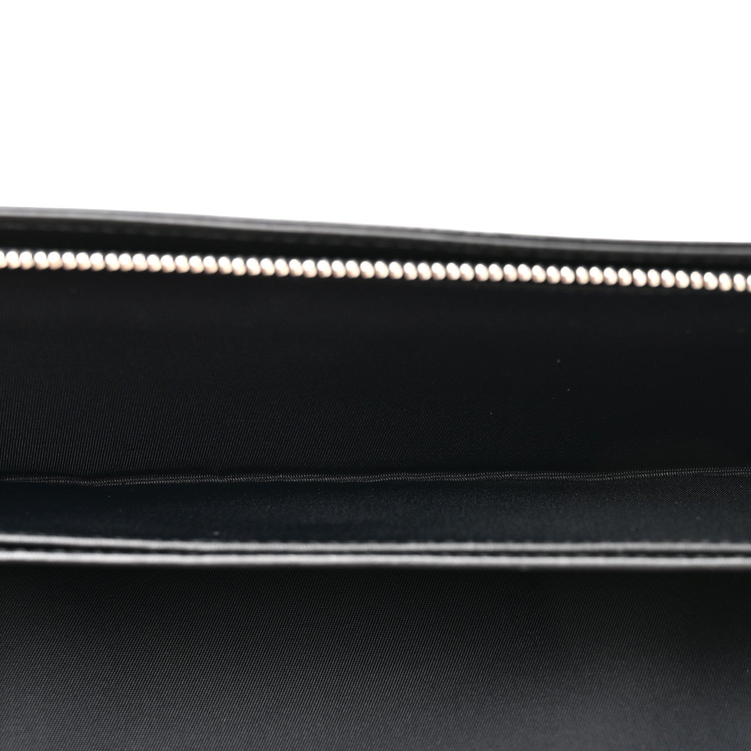 Patent Lambskin Cannage Lady Dior Rendezvous Wallet On Chain Black