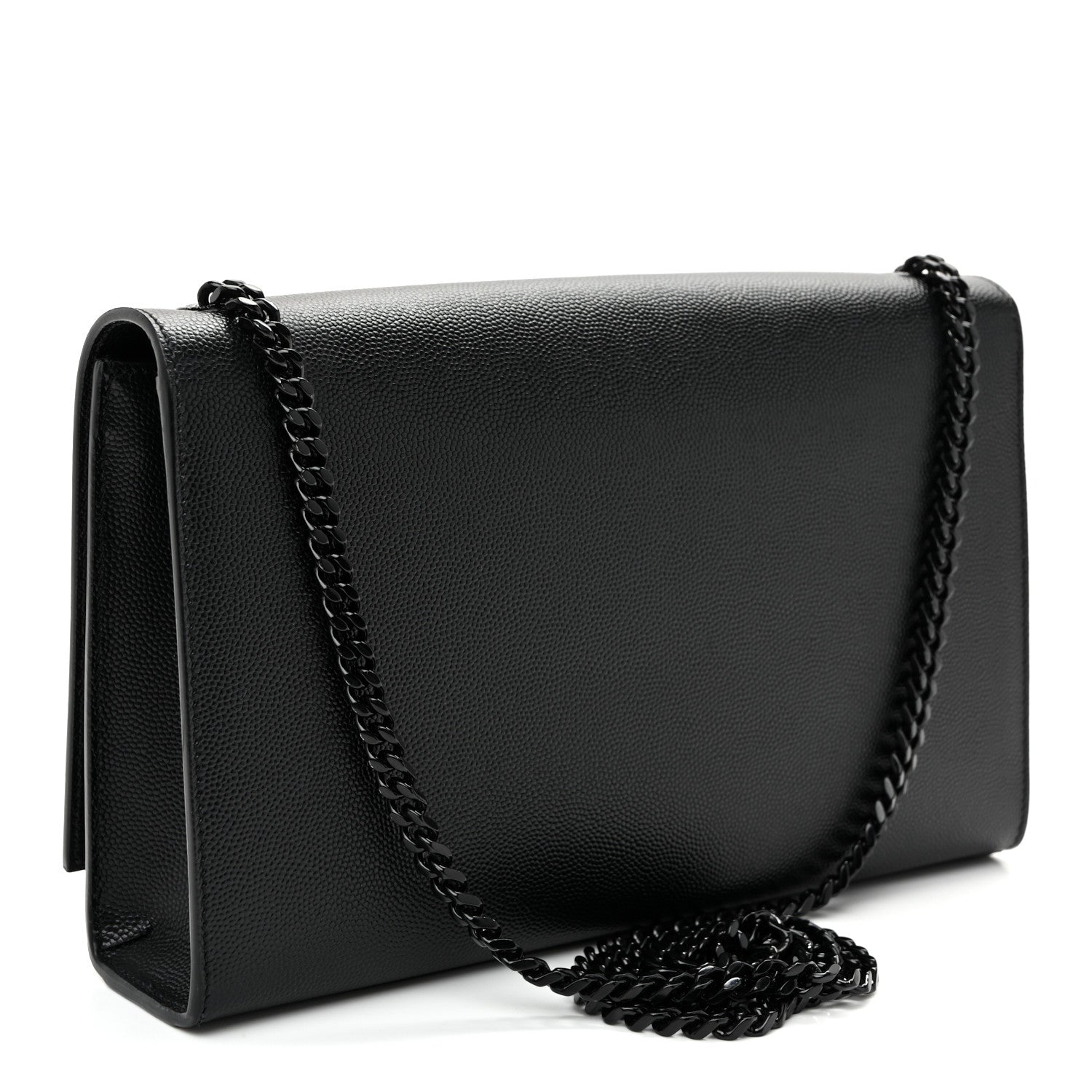 Grain De Poudre Medium Classic Monogram Monochrome Kate Satchel Black