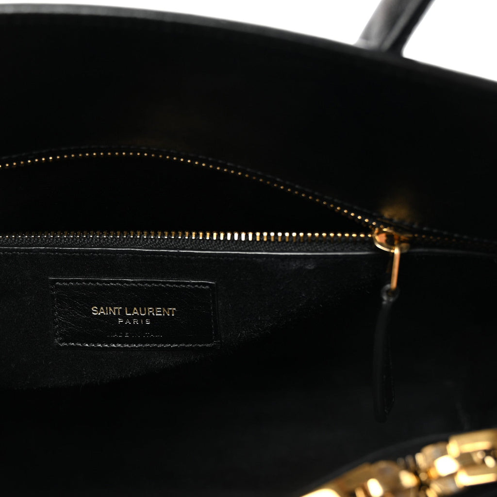 Calfskin Small Sac De Jour Black Black