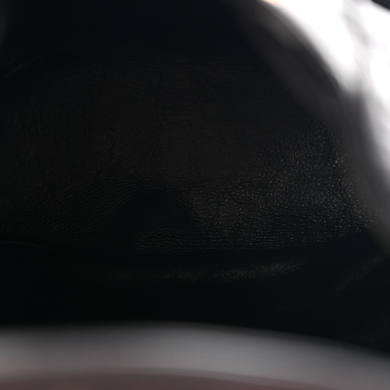 Lambskin Quilted Drawstring Backpack Black