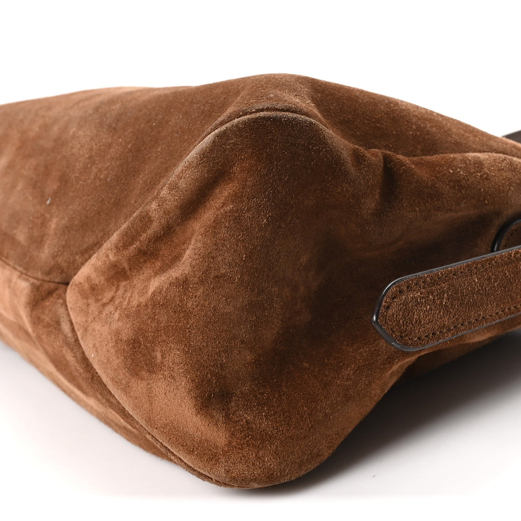 Scamosciato Suede Large Aimee Shoulder Bag Cacao