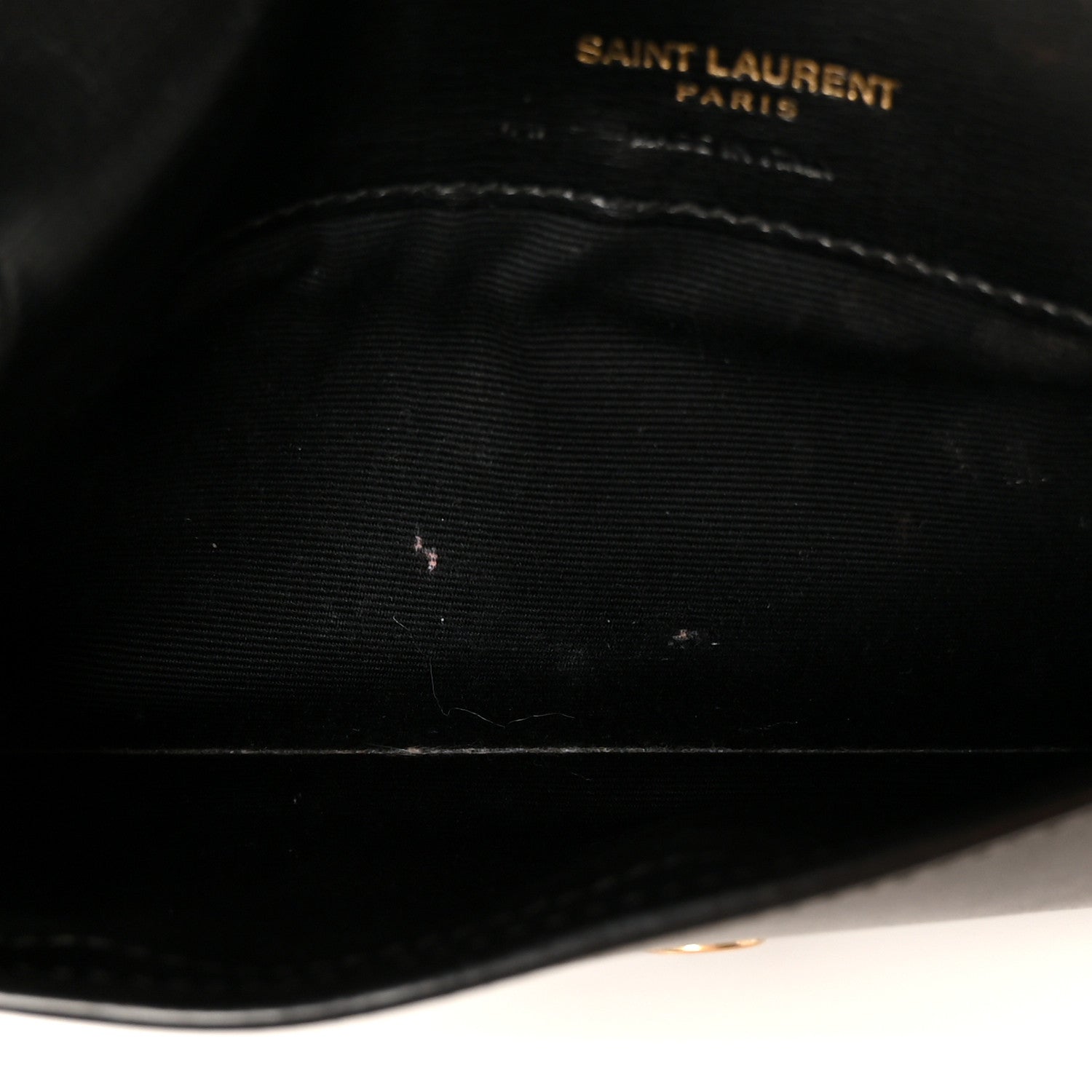 Grained Calfskin Monogram Phone Holder Crossbody Black