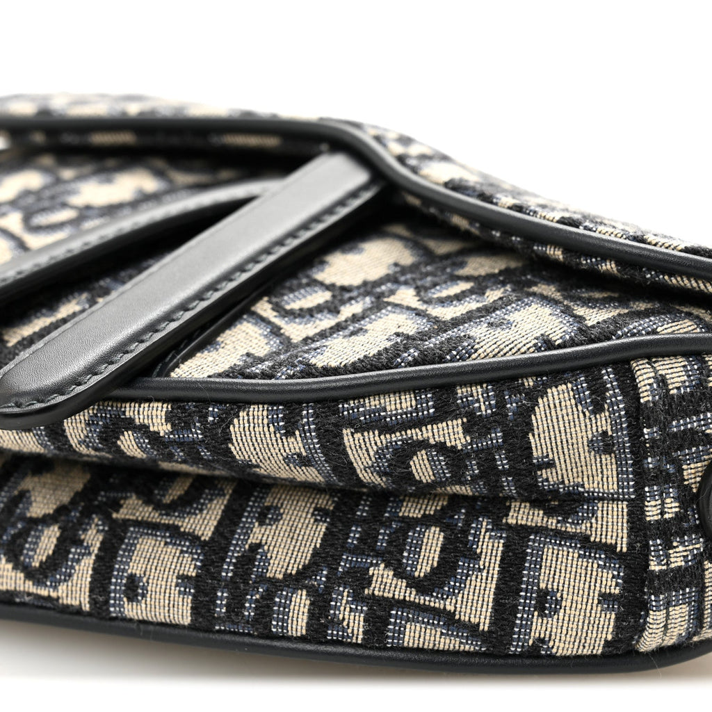 Oblique Mini Saddle Bag Blue