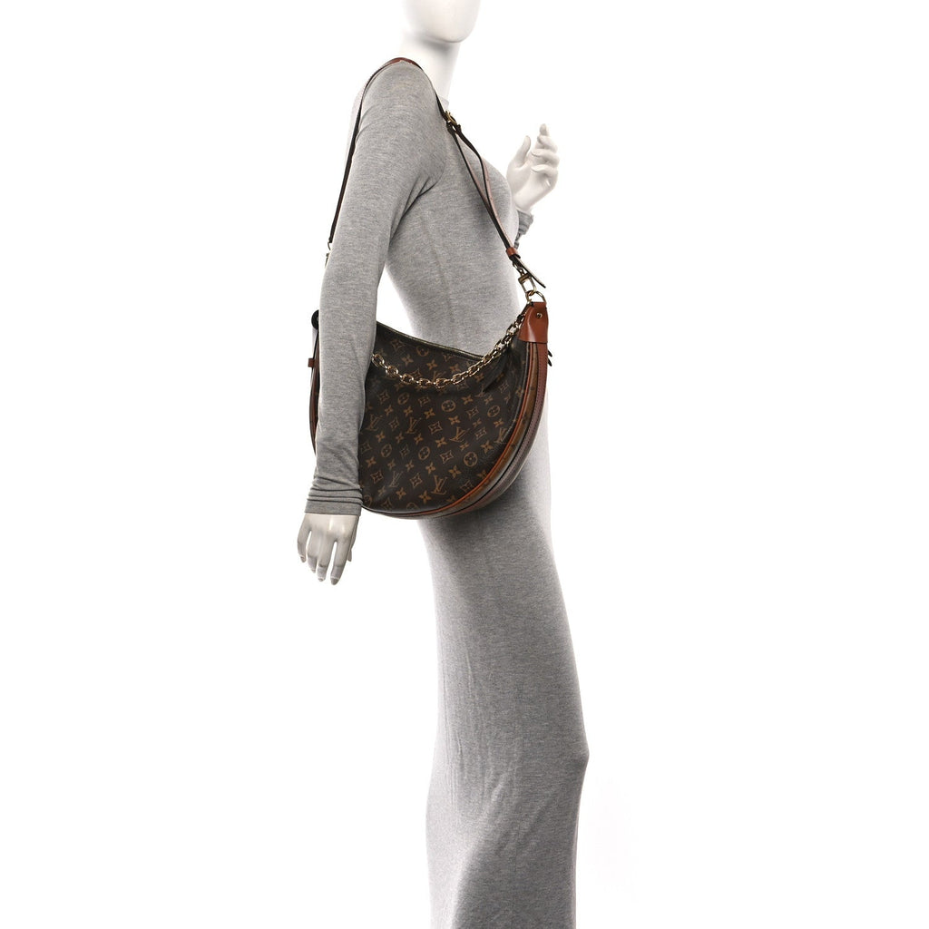 Reverse Monogram Loop Hobo