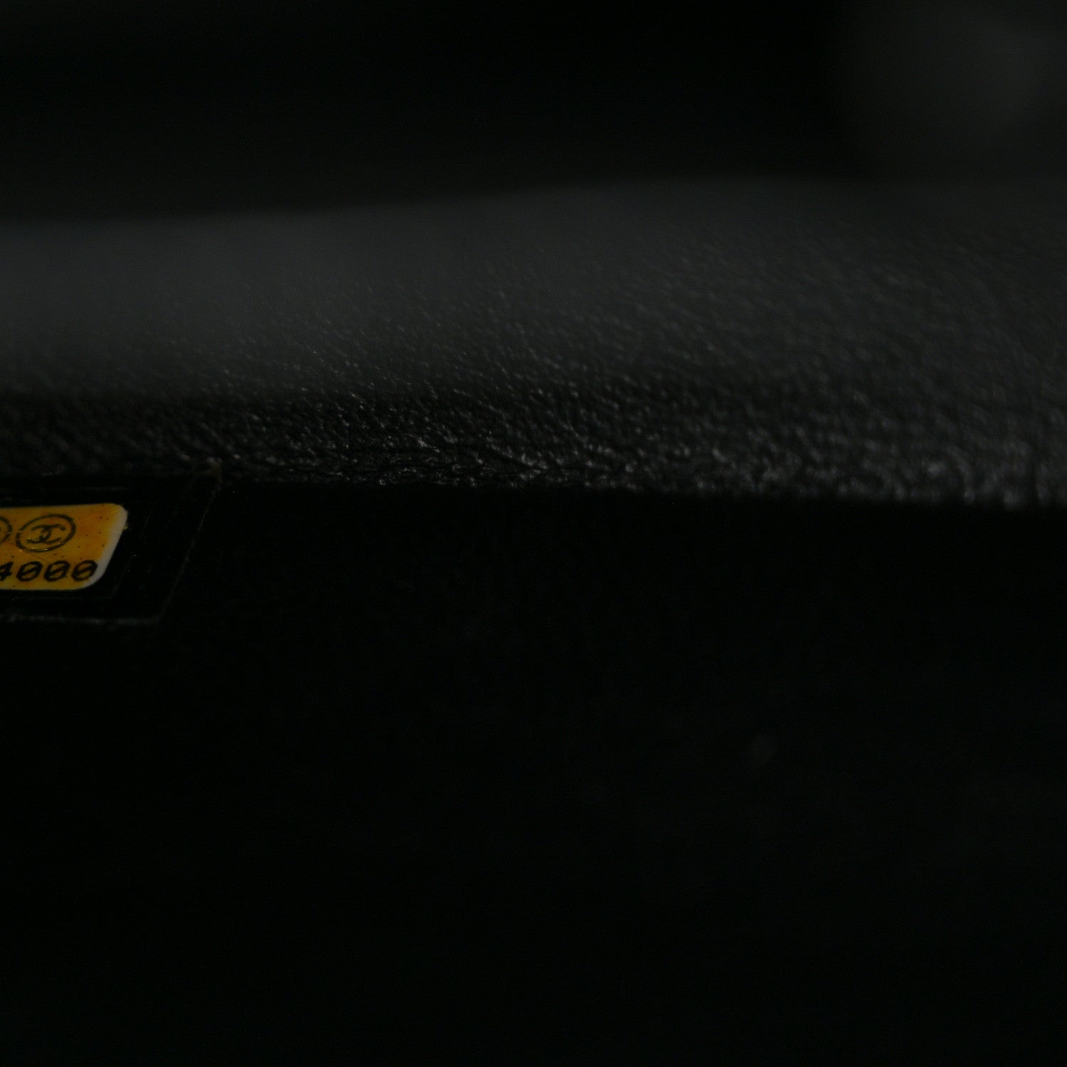 Patent Quilted Medium Double Flap Black