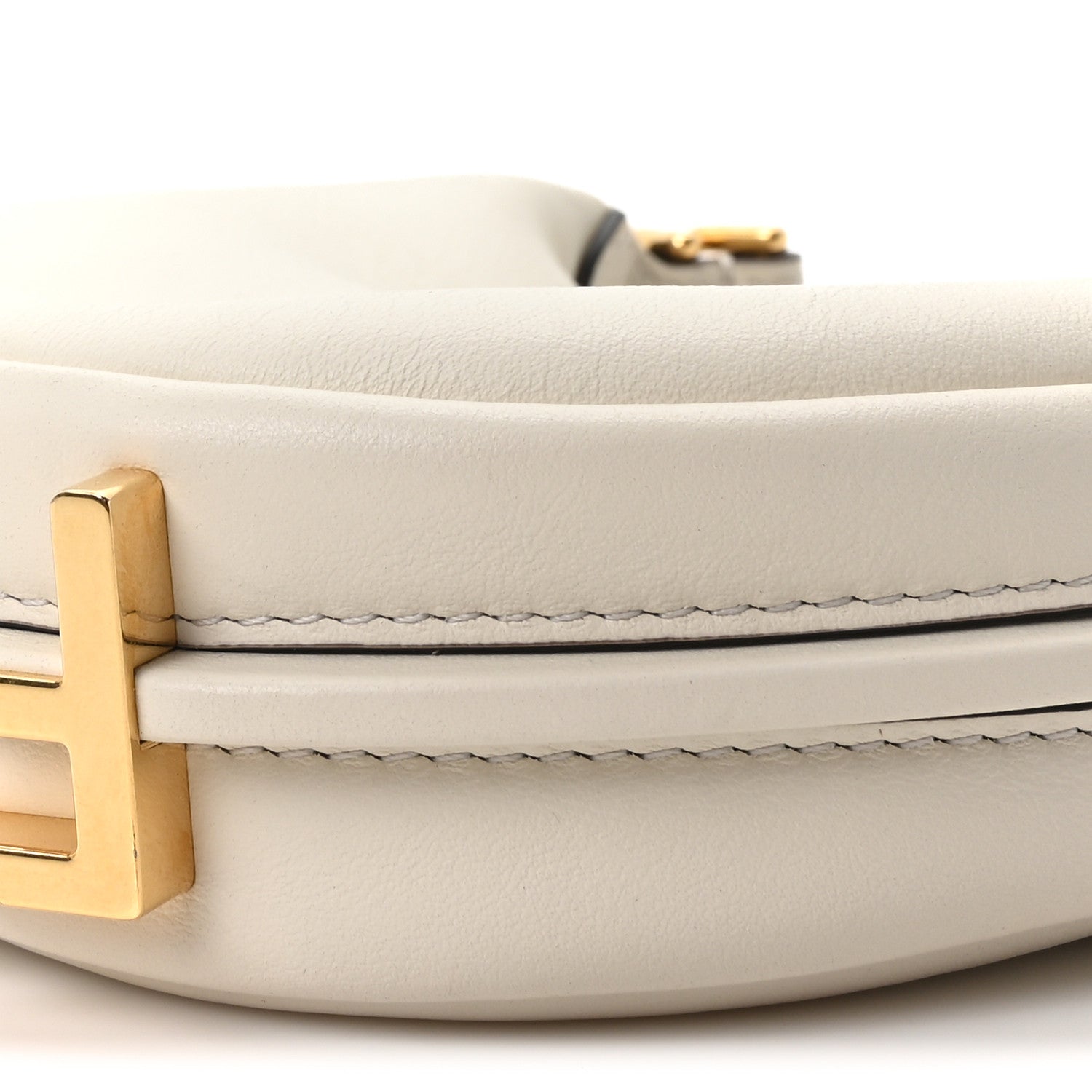 Vitello Grace Matte Nano Fendigraphy Hobo Charm White Ice