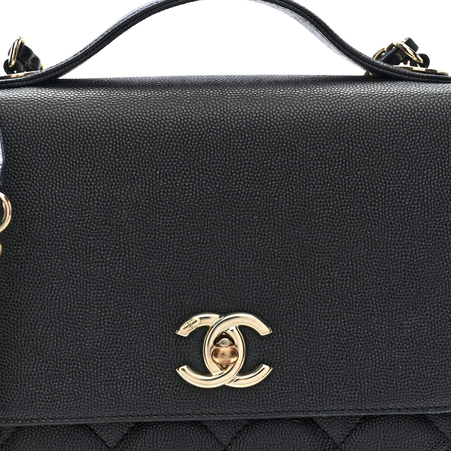 Caviar Quilted Medium Business Affinity Flap Black