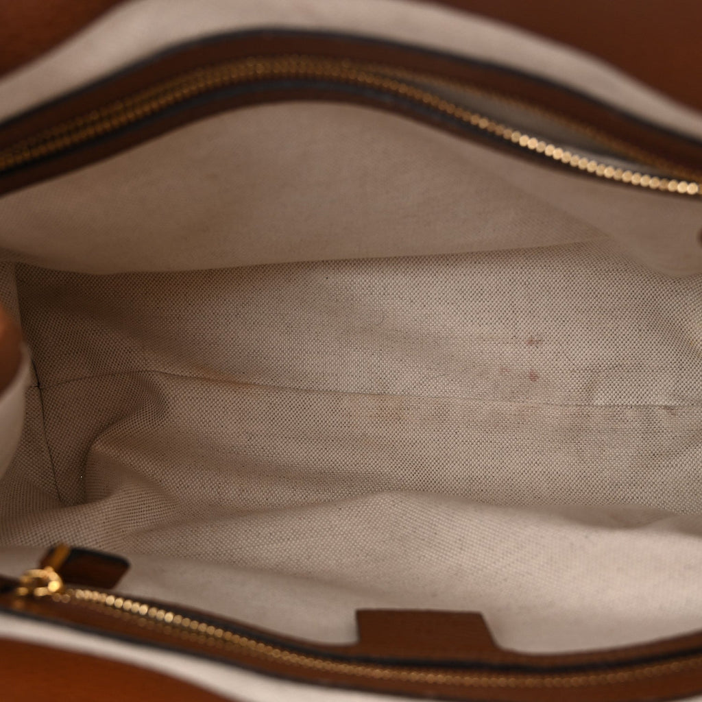New Denim GG Monogram Dollar Calfskin Medium Jackie 1961 Tote Blue Tea Cuir Epilog
