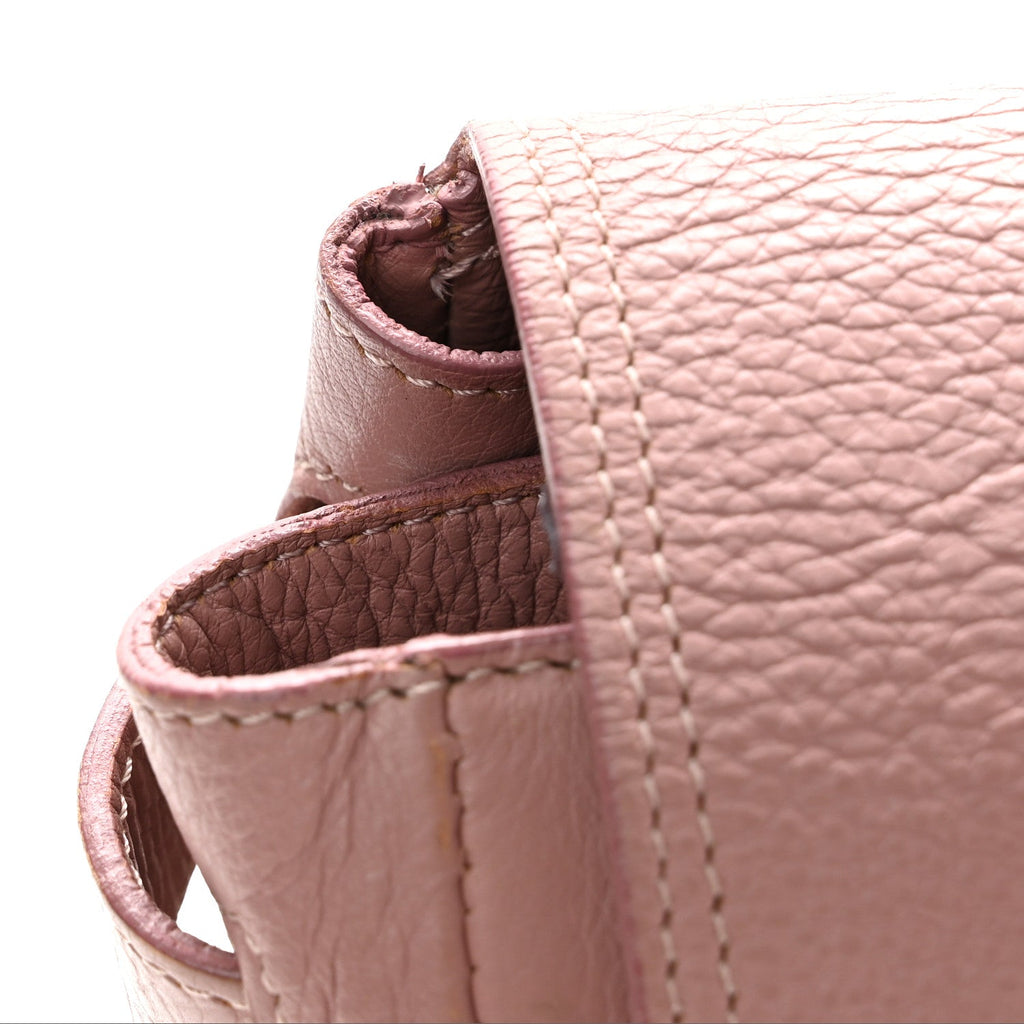 Classic Grain Calfskin Bayswater Powder Pink