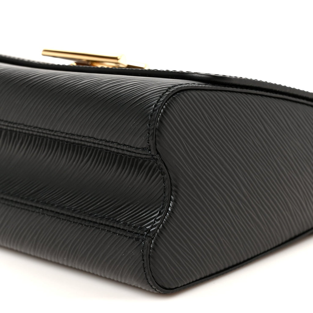 Epi Twist Braided Strap Shoulder Bag MM Black