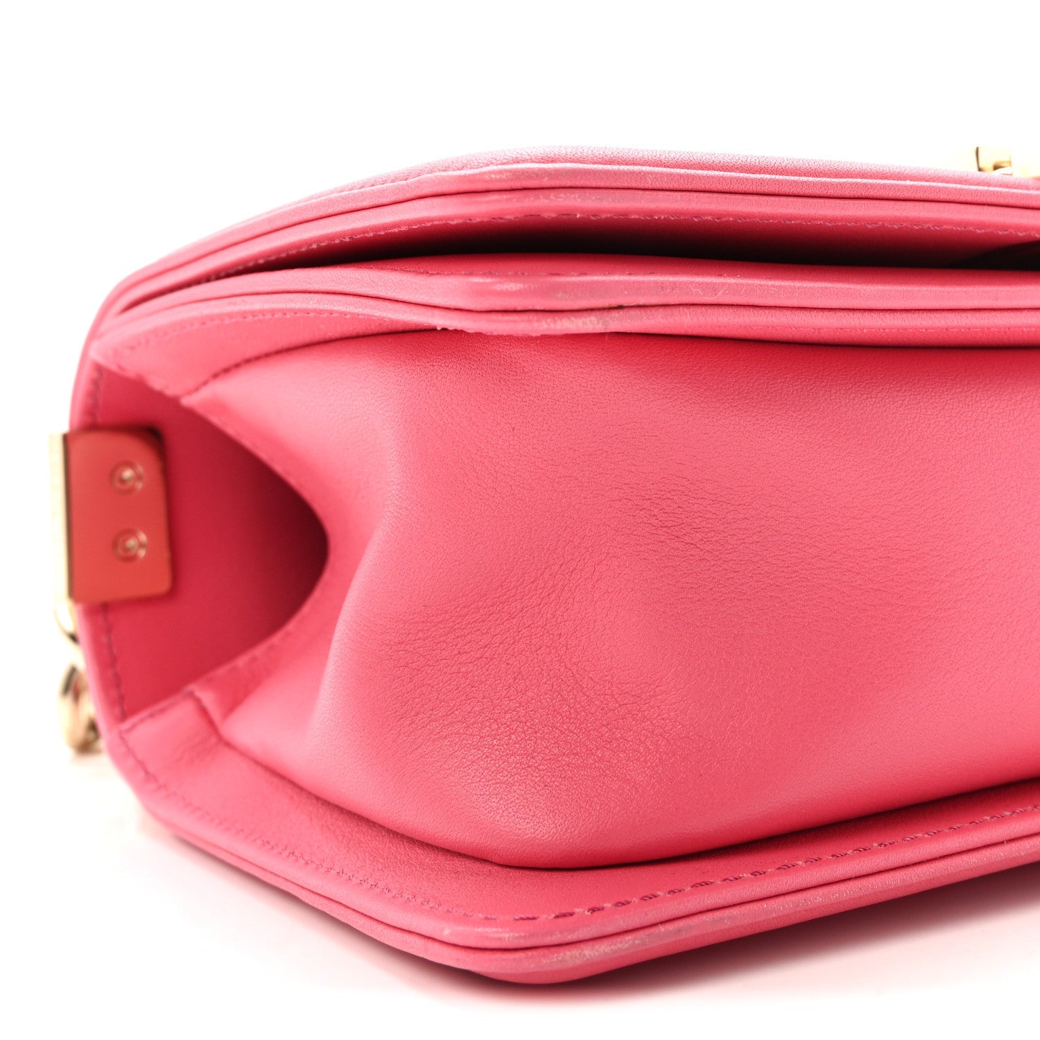 Snakeskin Small Boy Flap Pink