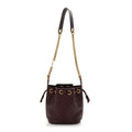 Lambskin Carre Quilted Cassandre Small Bucket Bag Hot Wine