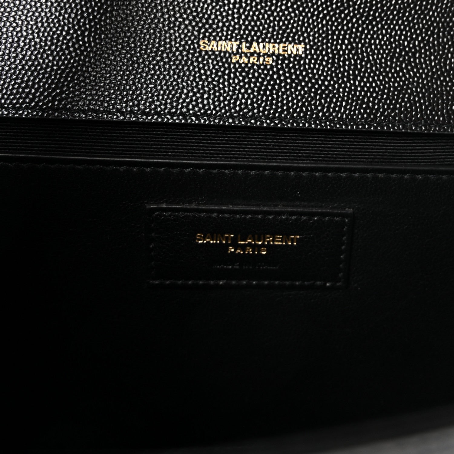 Grain De Poudre Medium Classic Monogram Kate Satchel Black