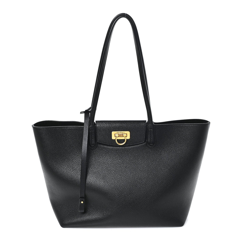 Calfskin Travel Tote Black