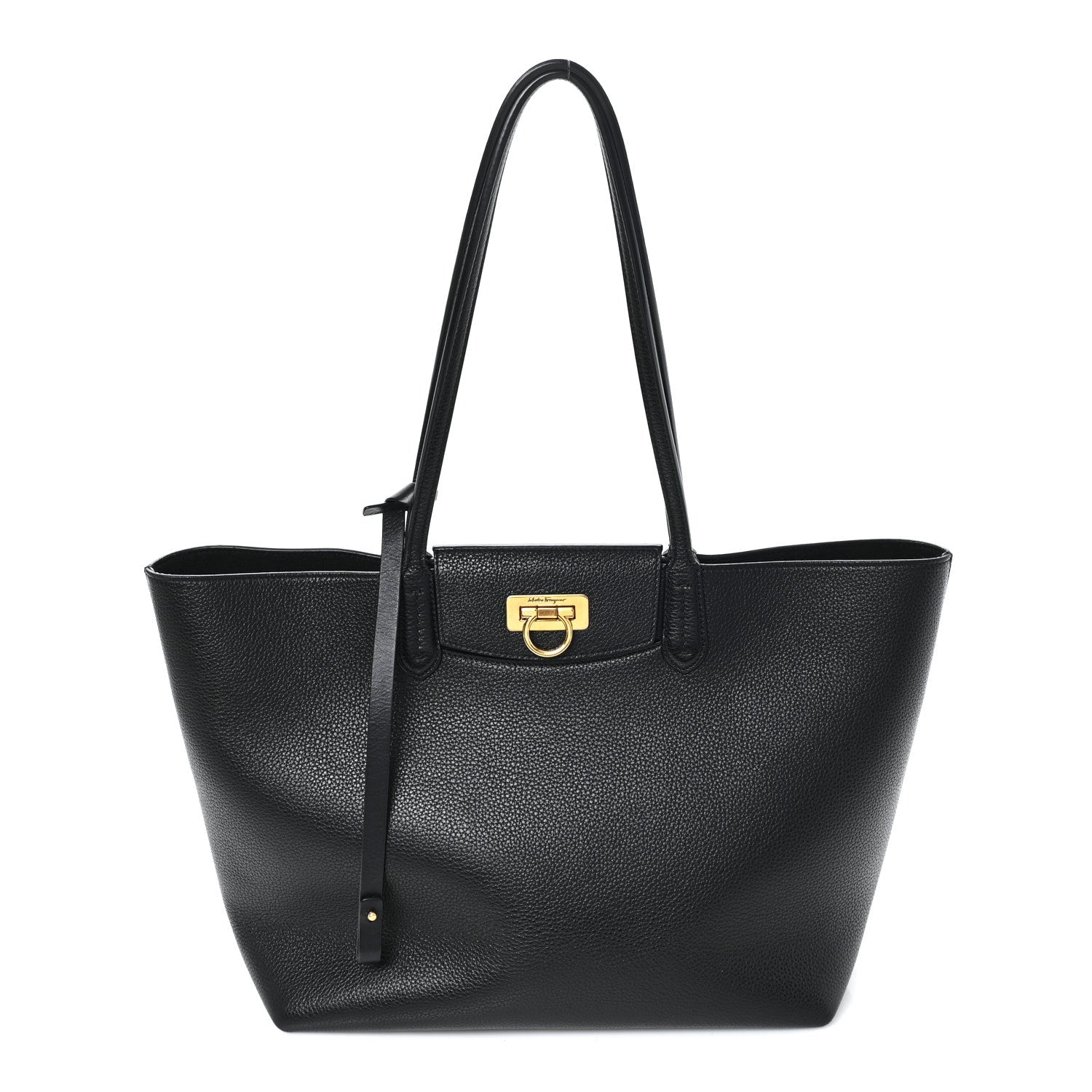 Calfskin Travel Tote Black