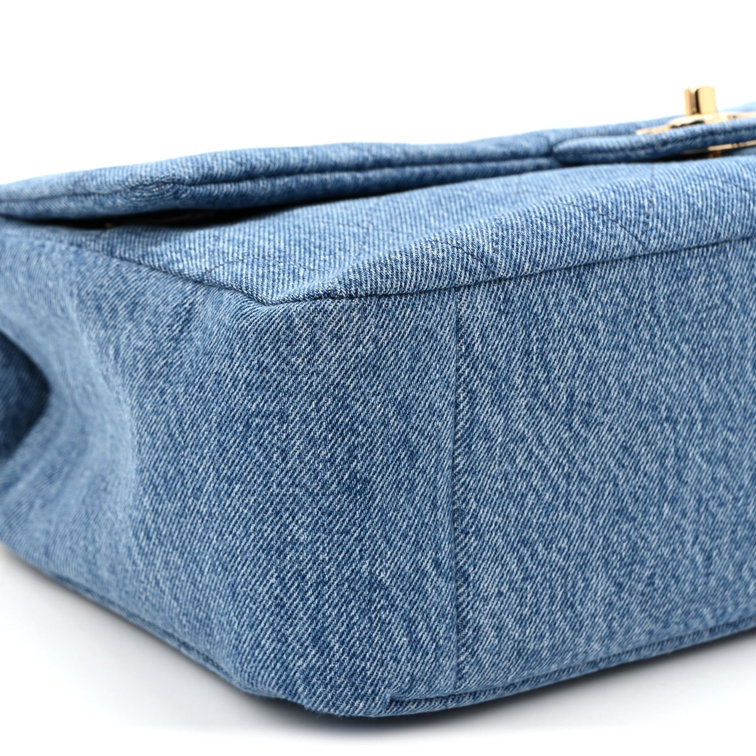 Denim Small Souplissimo Maxi Flap Blue