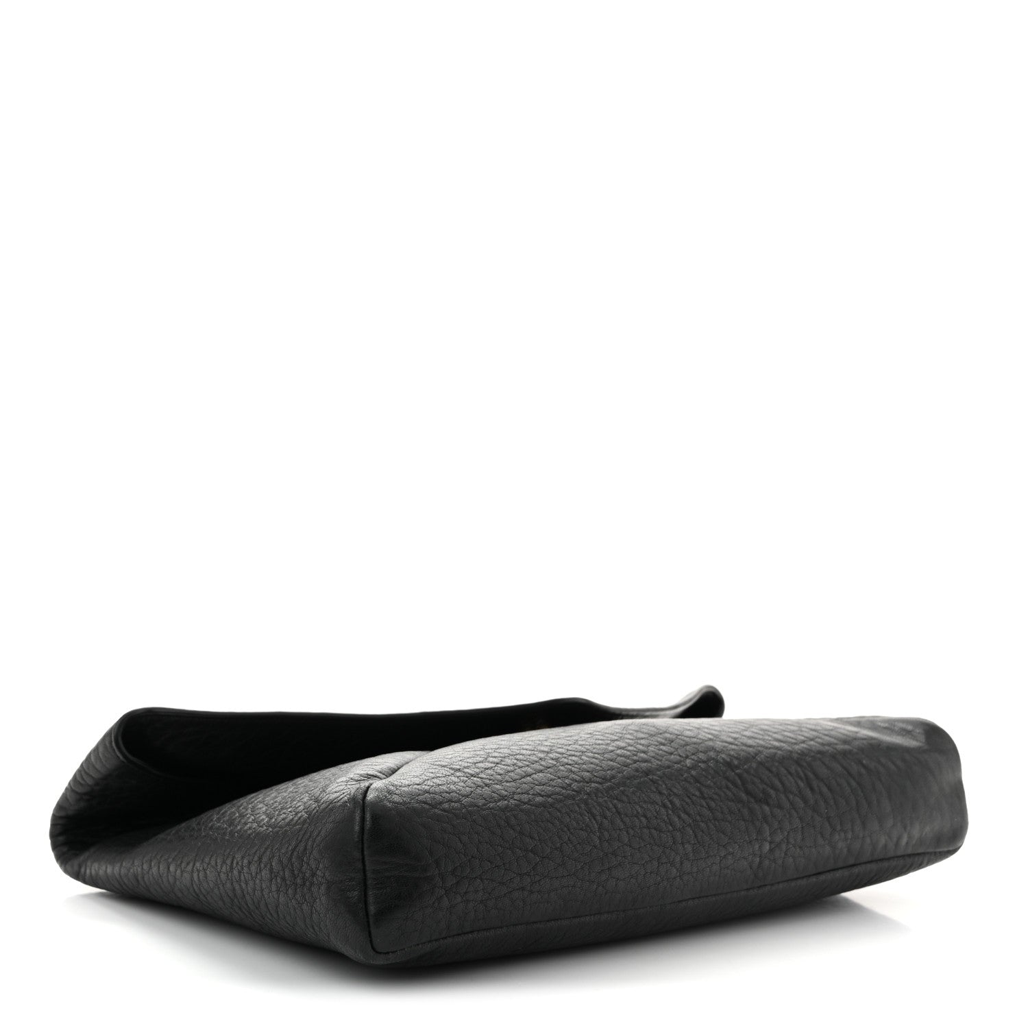 Grained Lambskin Cassandre Envelope Pouch Black