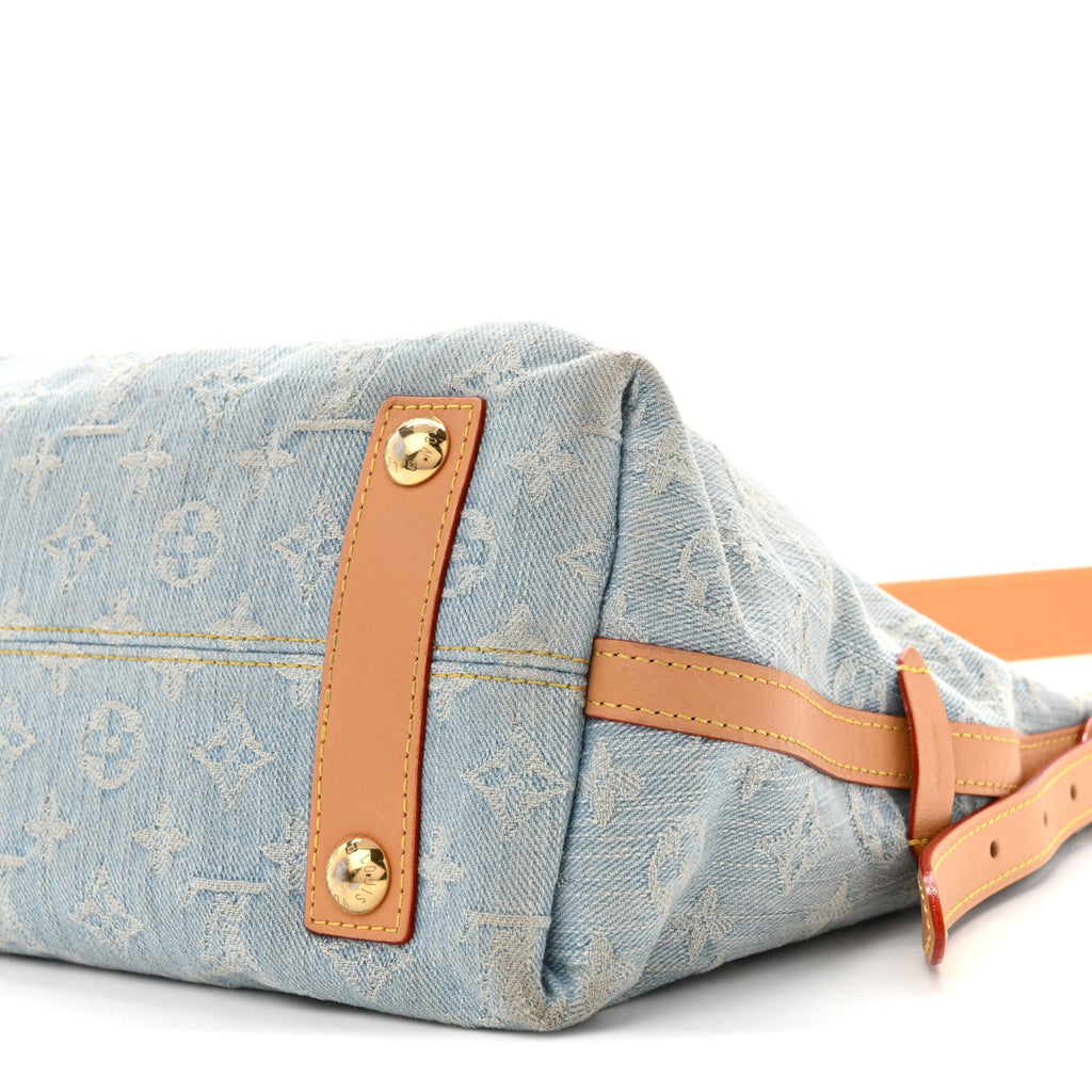 Monogram Denim CarryAll PM Sky Blue