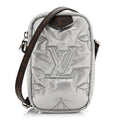 Econyl Monogram Pillow Phone Pouch Silver