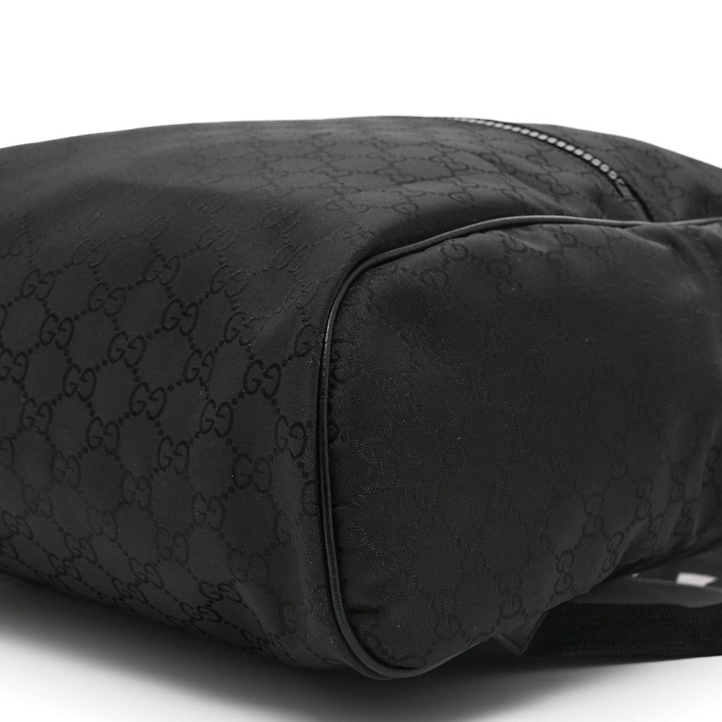 Nylon Monogram Slim Backpack Black