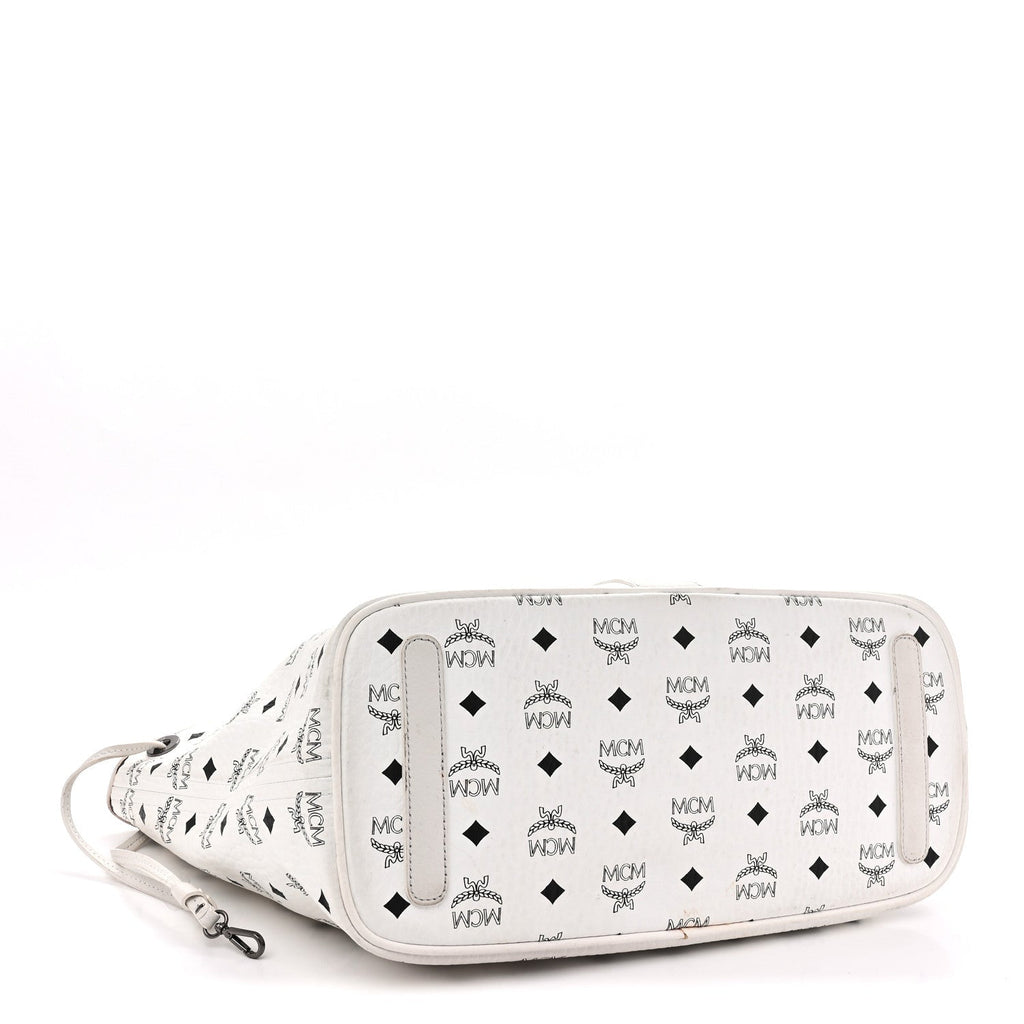 Visetos Medium Liz Reversible Shopper Tote White