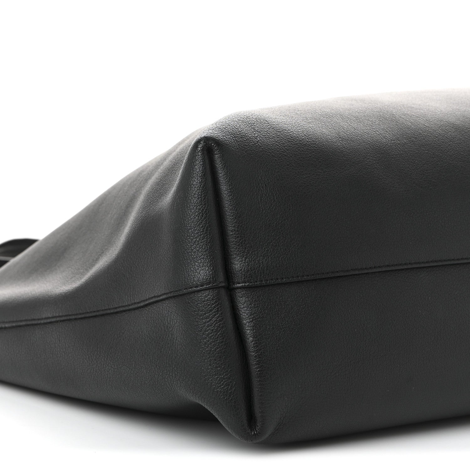 Calfskin Large Shopping Tote Black