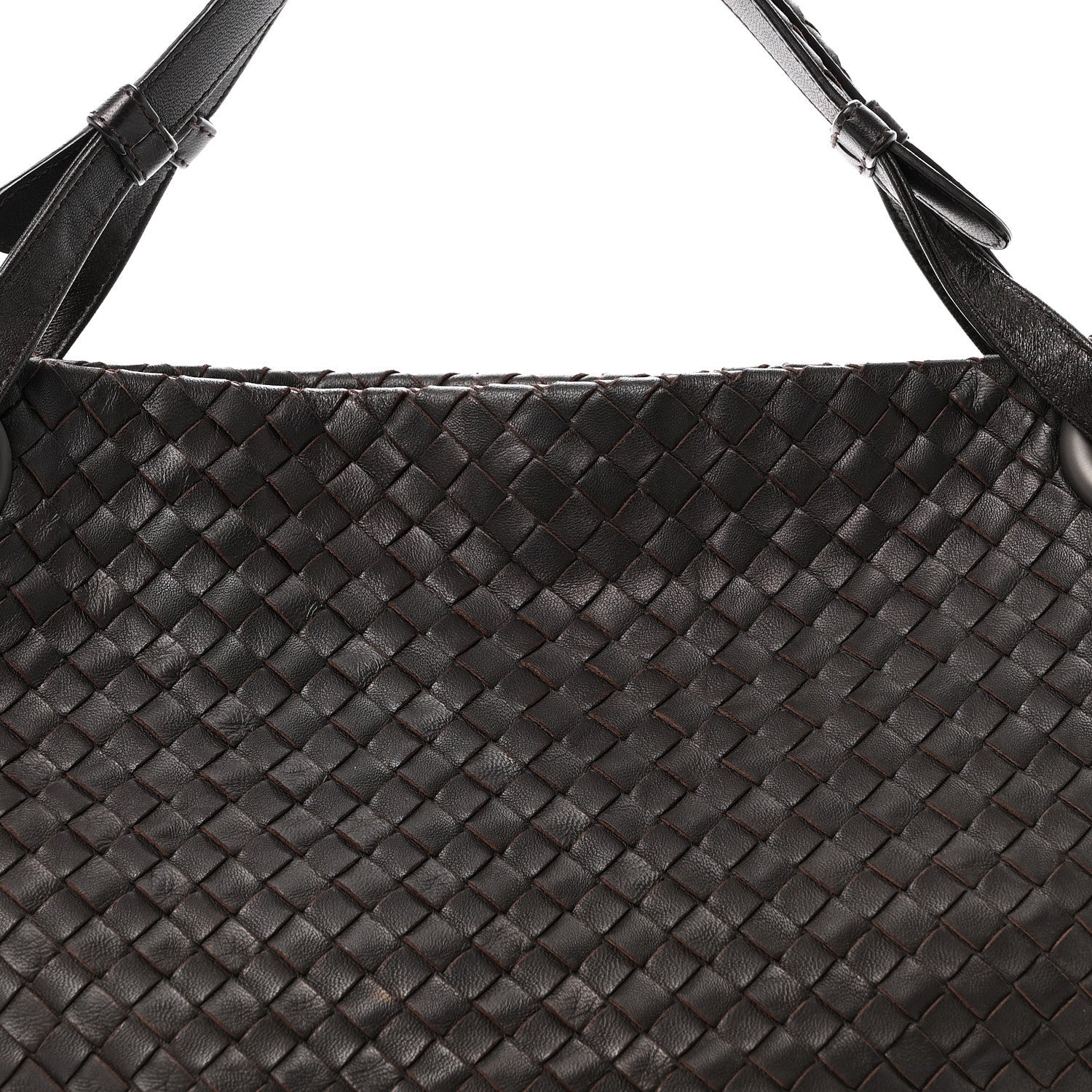 Nappa Intrecciato Garda Bag Ebano