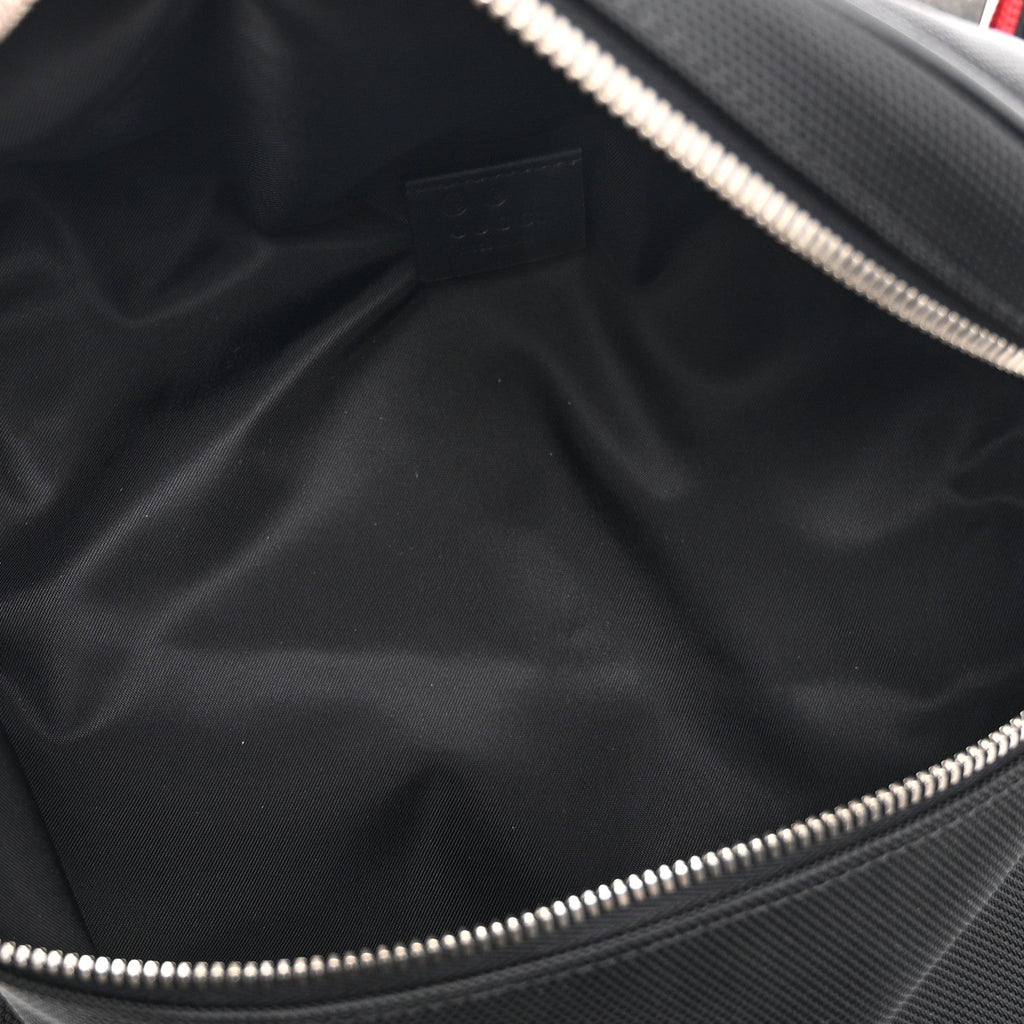 Techno Canvas Web Large Belt Bag Black