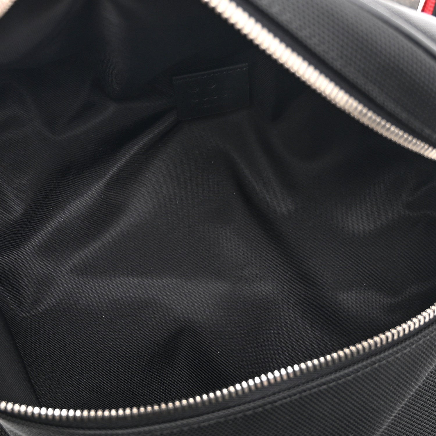 Techno Canvas Web Large Belt Bag Black