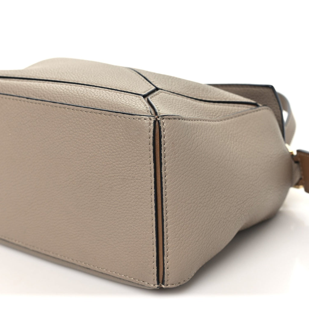 Grained Calfskin Small Puzzle Bag Sand Mink