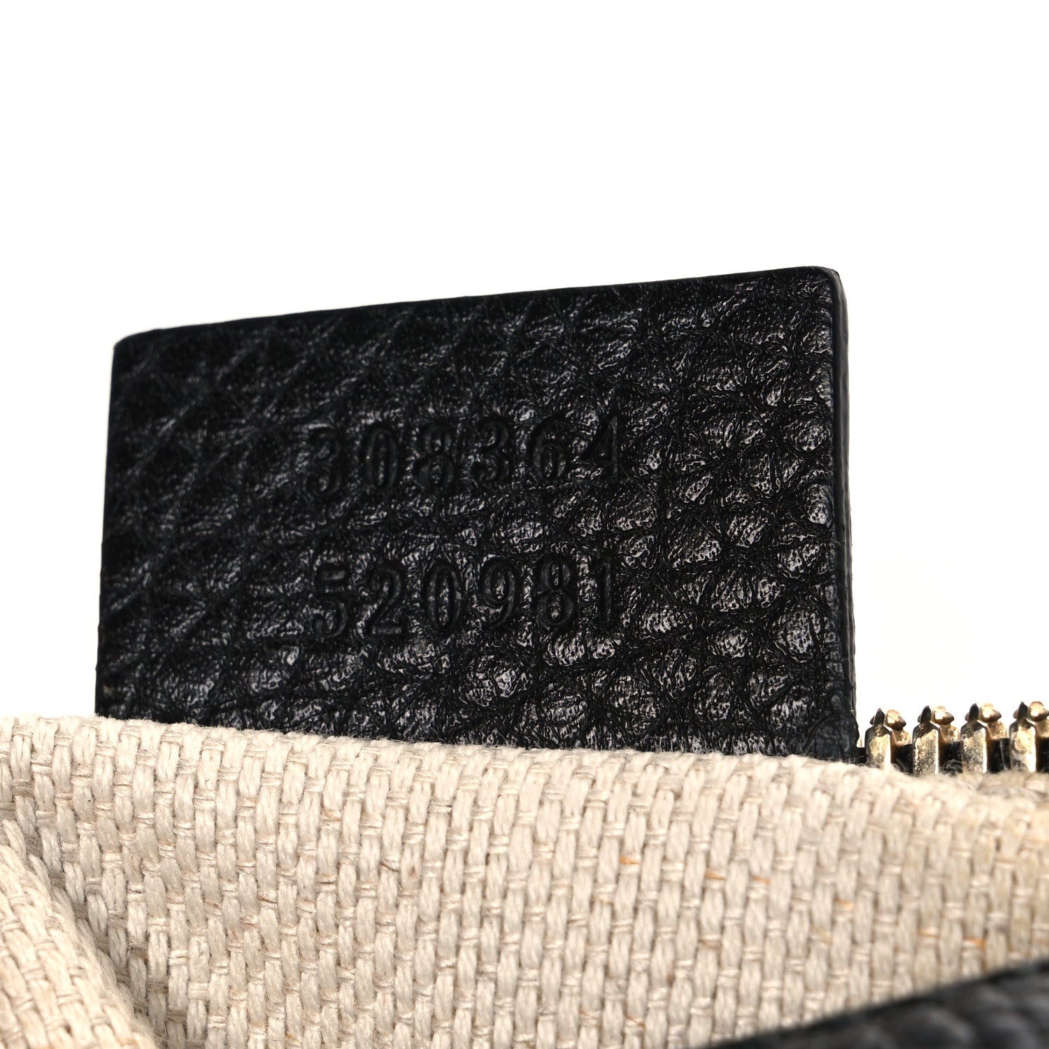Pebbled Calfskin Small Soho Disco Bag Black