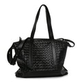 Nappa Intrecciato Helix Weekender Bag Black