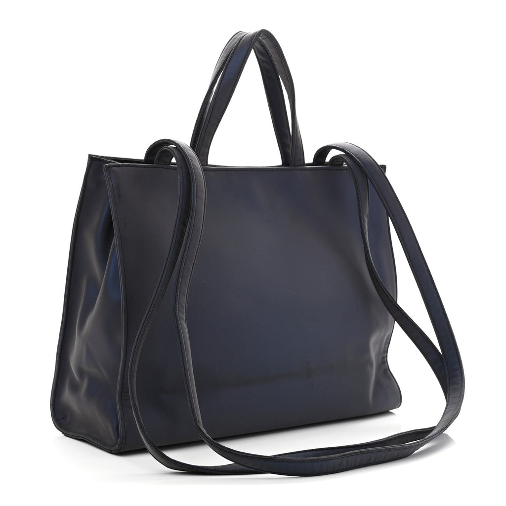 Vegan Leather Medium Shopping Bag Flash
