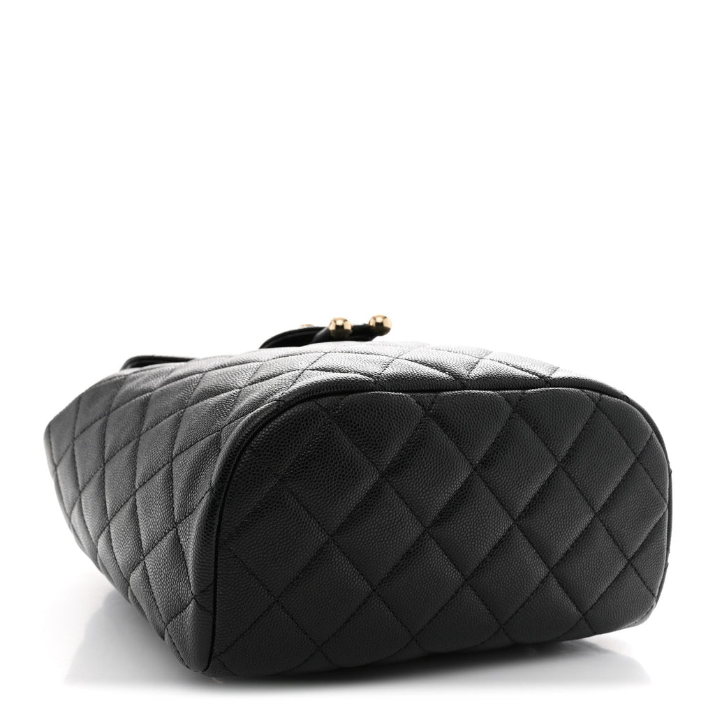Caviar Quilted Urban Spirit Backpack Black