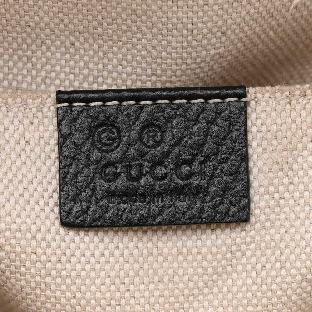 Pebbled Calfskin Soho Chain Backpack Black