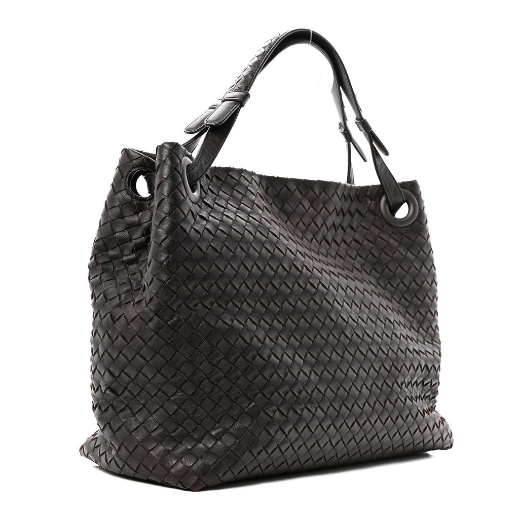 Nappa Intrecciato Garda Bag Ebano
