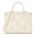 Empreinte Monogram Giant Onthego PM Latte Candy Blue