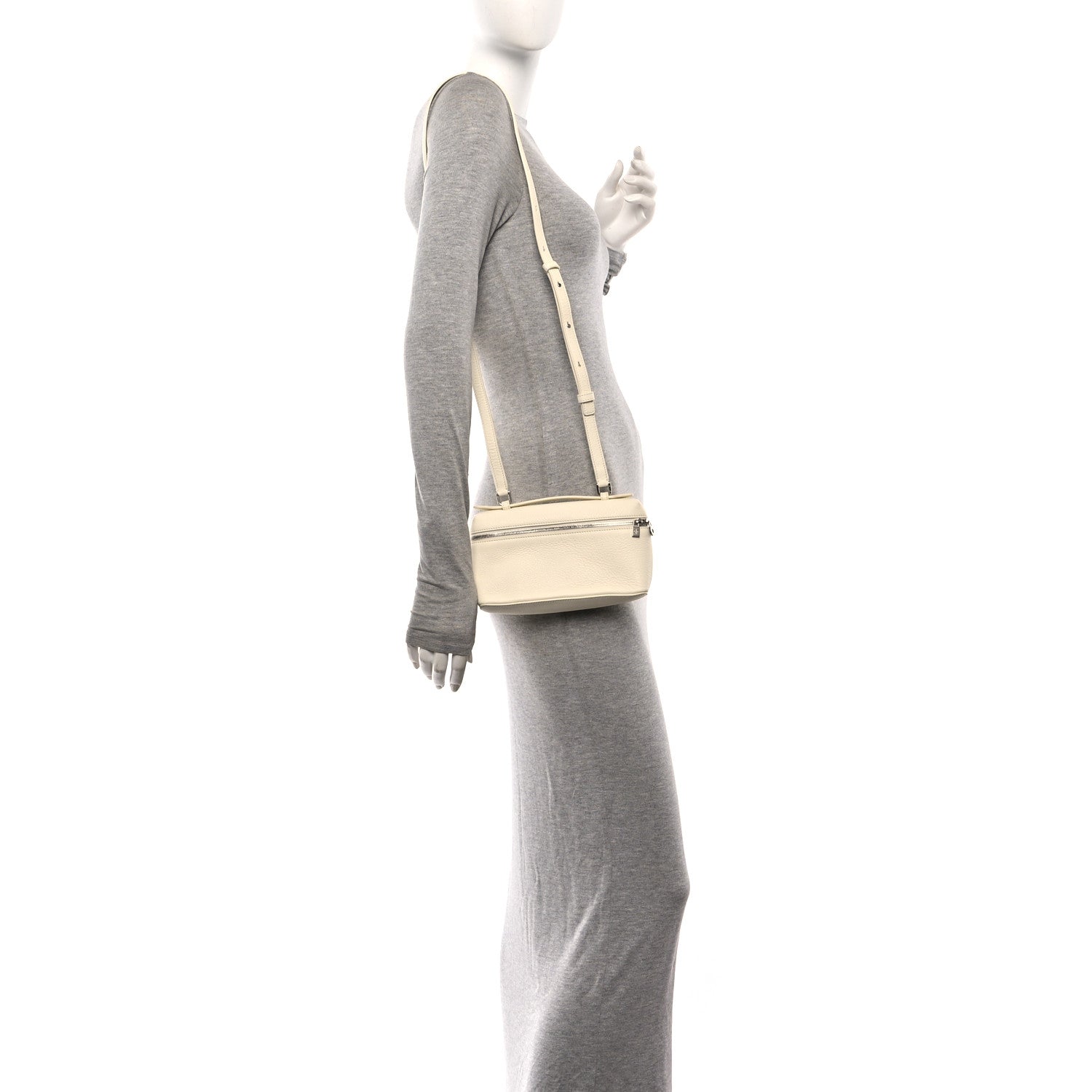 Tender Calfskin L19 Extra Pocket Pouch Whisper White