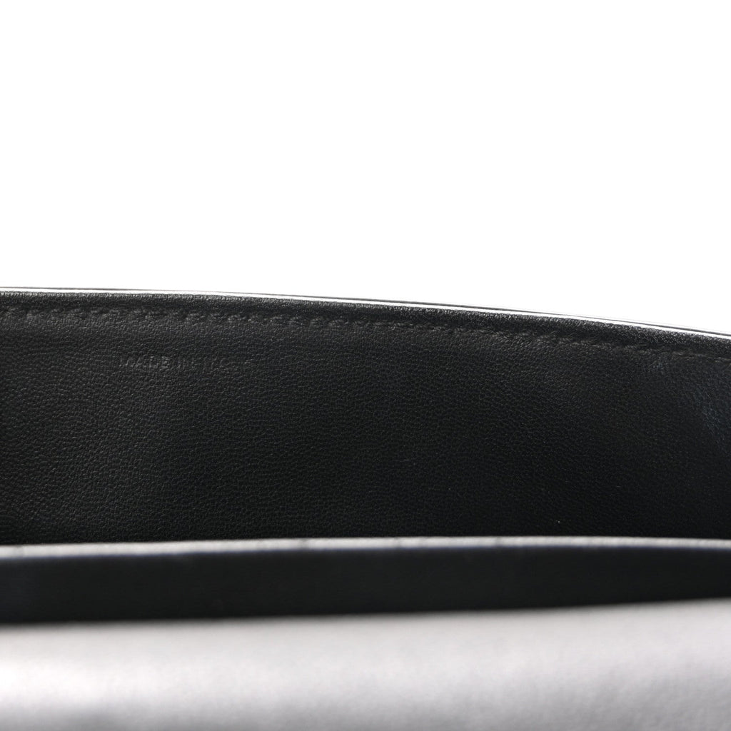 Shiny Calfskin Triomphe Shoulder Bag Black