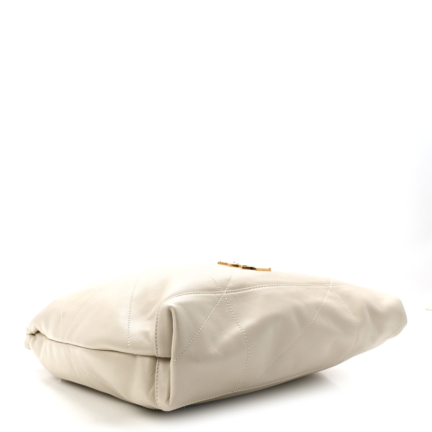 Lambskin Matelasse Monogram Medium Jamie 4.3 Pochon Crema Soft