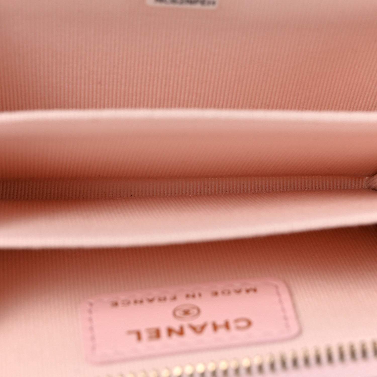 Caviar Quilted Zip Coin Purse Light Pink