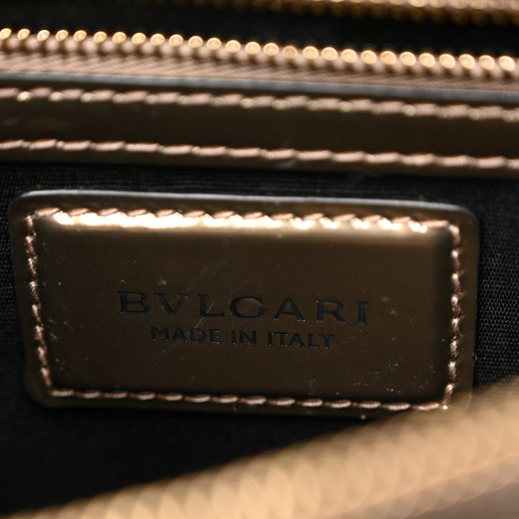 Metallic Calfskin Serpenti Forever Crossbody Bag Bronze