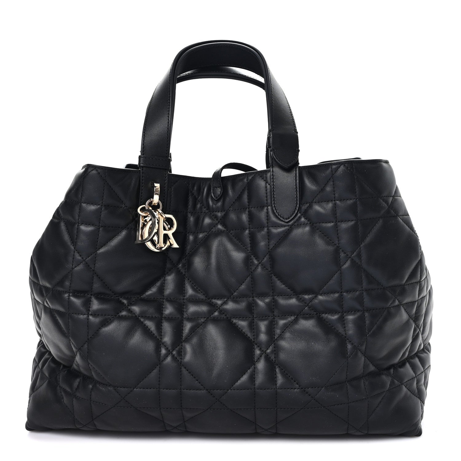 Calfskin Macrocannage Large Toujours Black
