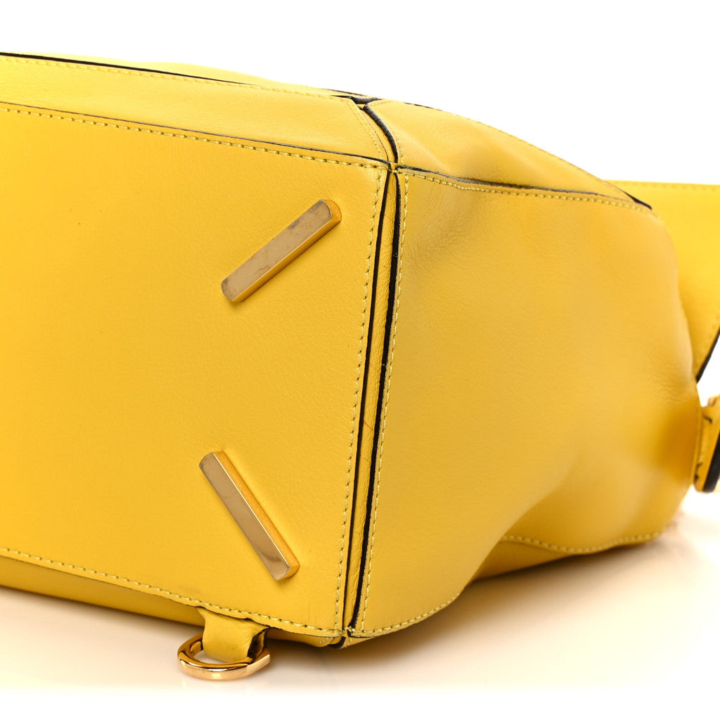 Calfskin Medium Puzzle Bag Yellow