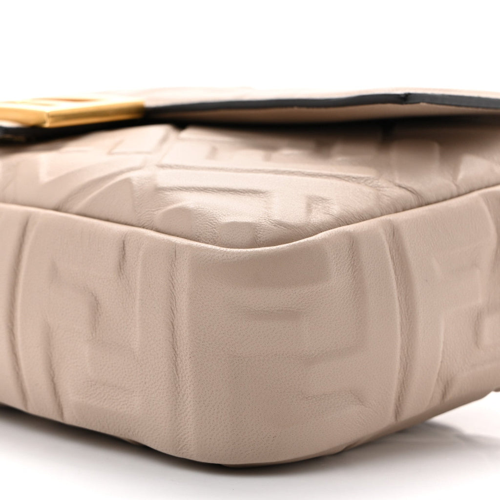 Nappa FF 1974 Embossed Baguette Camelia
