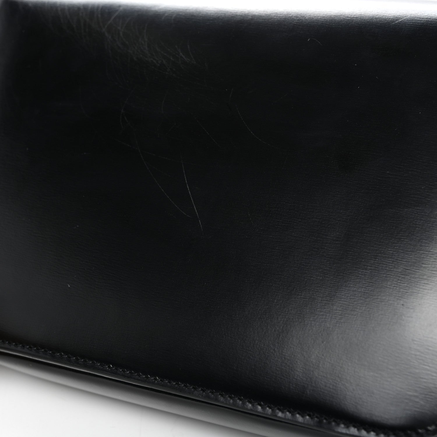 Shiny Calfskin Medium Triomphe Black
