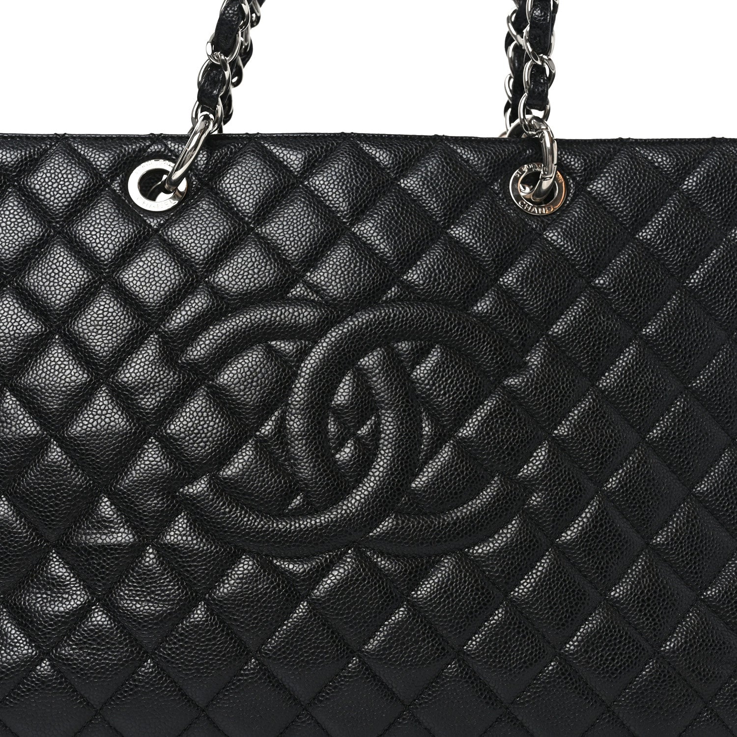 Caviar Quilted XL Grand Shopping Tote GST Black