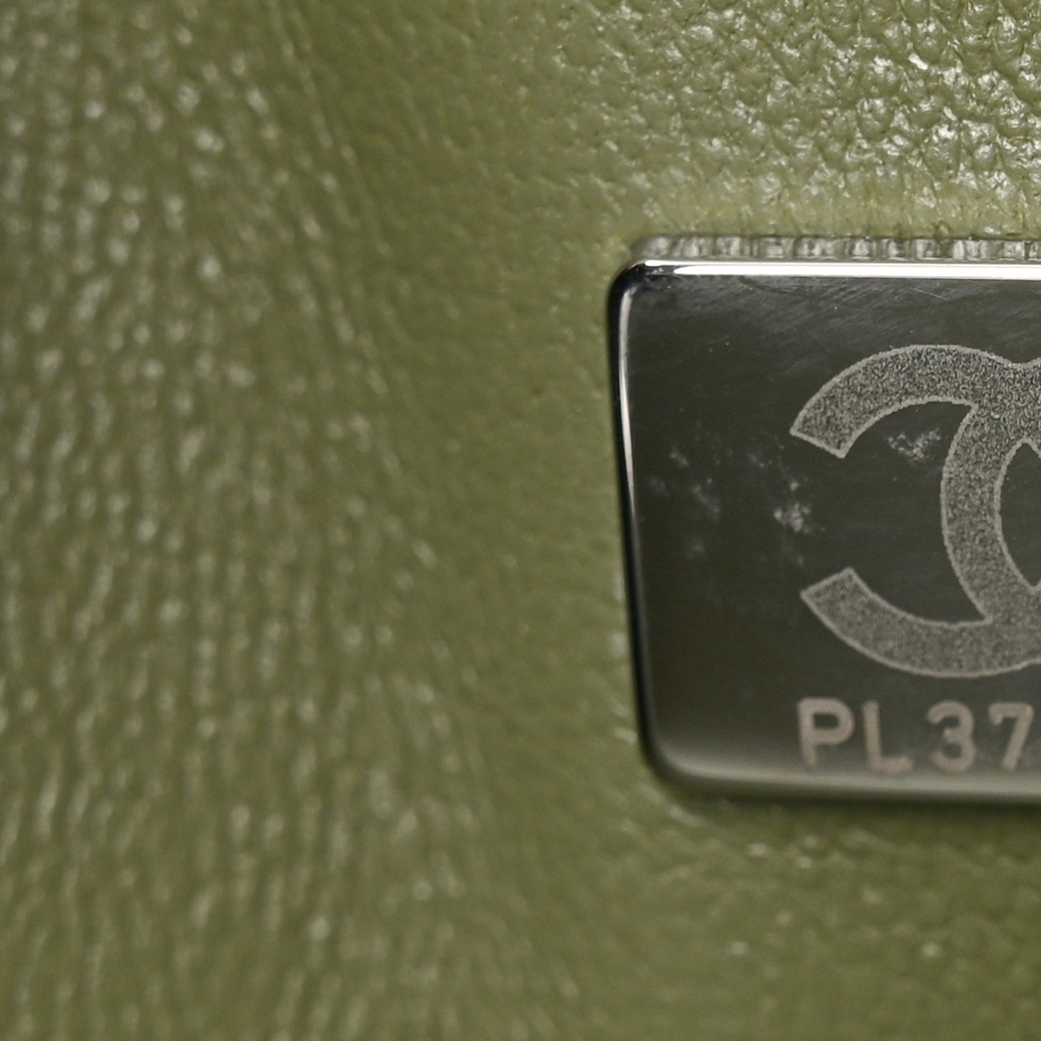 Lambskin Quilted Medium Double Flap Green