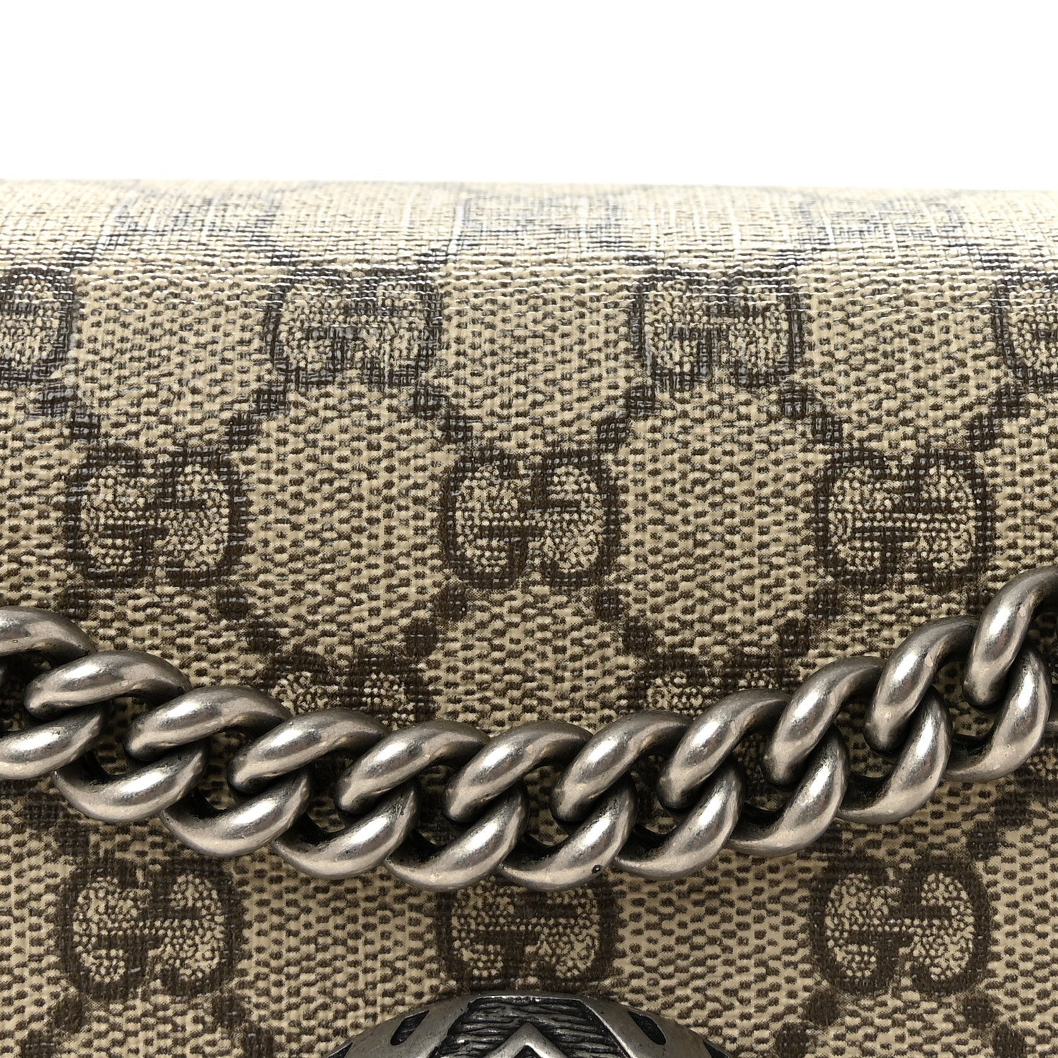 GG Supreme Monogram Small Dionysus Shoulder Bag Taupe