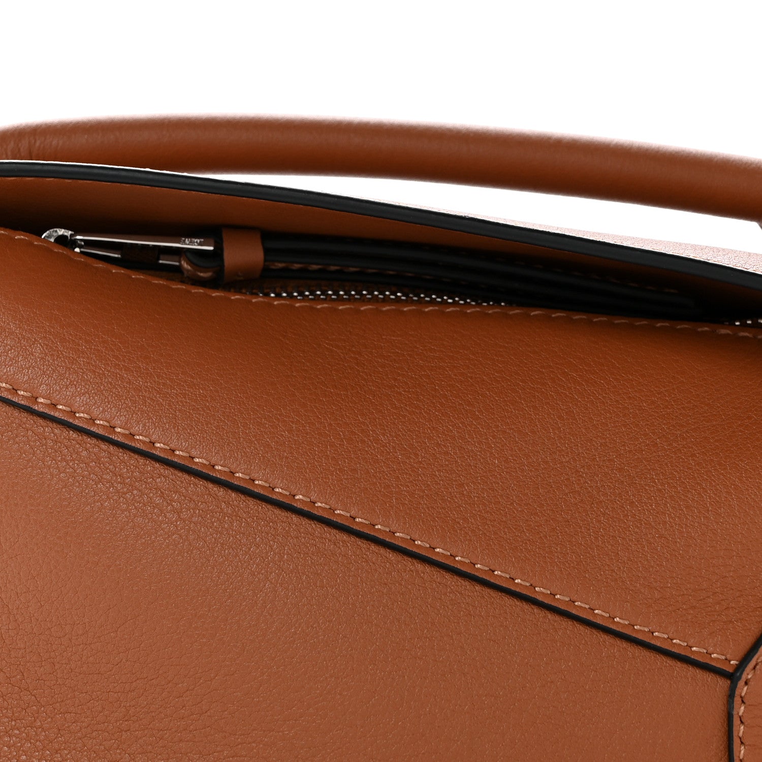 Calfskin Mini Puzzle Edge Bag Tan